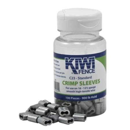 Powerfields Powerfields P- C12-100 Crimp Sleeves; 1-2 -14-16 Gauge - Pack of 100 P- C12-100